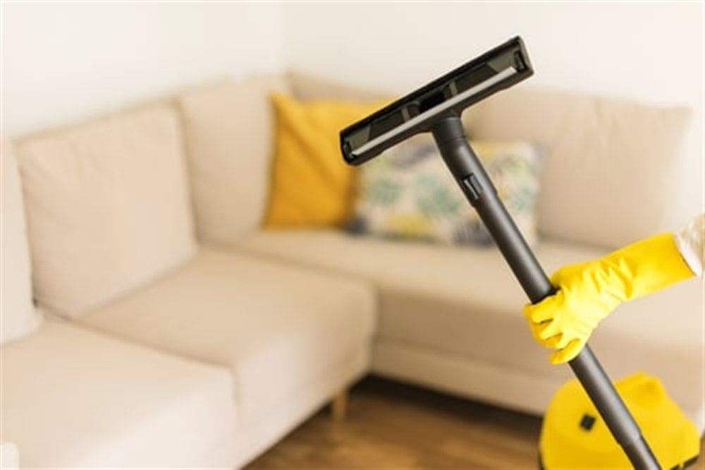 Strong Hands Cleaning team preparing supplies before a residential cleaning job