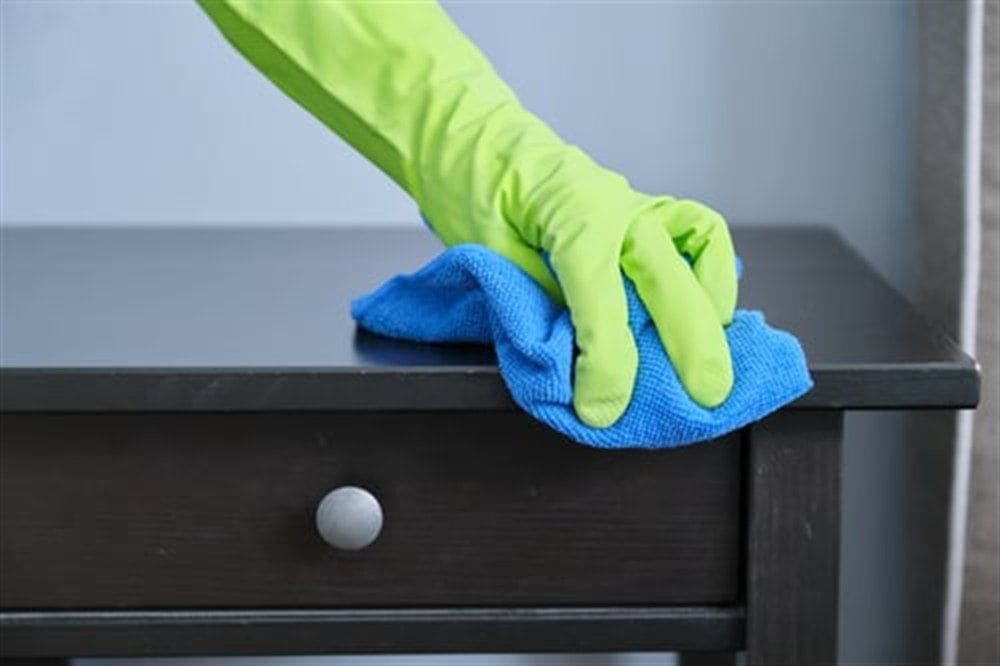 Professional office interior cleaned under a commercial cleaning contract in the DMV