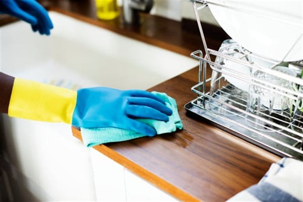 Tidy, well-maintained living space kept clean on a recurring cleaning schedule